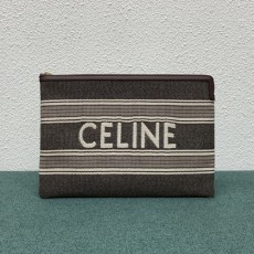 [커스텀급]CELINE 셀린느 스트라이프 자캬드 클러치백 34cm